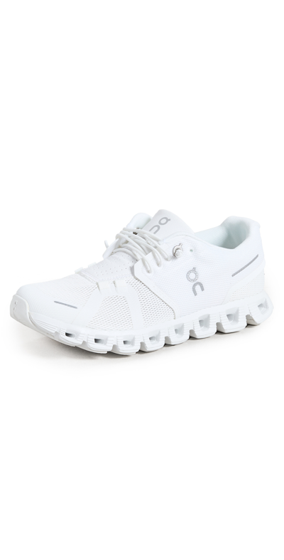 Shop On Cloud 5 Sneakers All White