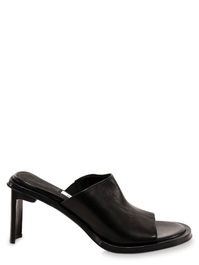 Shop Miista Leather Sandals In Black
