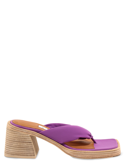 Shop Miista Nylon Sandals In Purple