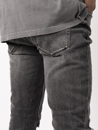 Shop Ksubi Van Winkle Angst Trashed Skinny Jeans In Denim
