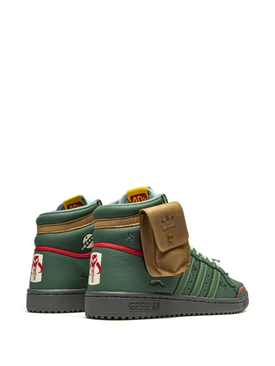 Adidas Originals Top Ten High-top Sneakers In Green