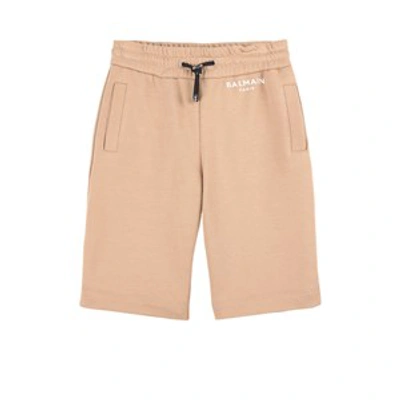Shop Balmain Brown Bermuda Shorts