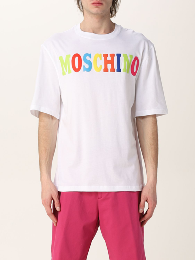 Moschino Cotton Logo T-shirt In White