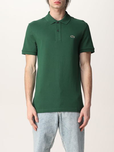 Shop Lacoste Basic Polo Shirt With Logo In Green