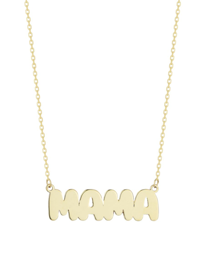 Shop Saks Fifth Avenue Women's 14k Yellow Gold Mamma Necklace