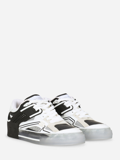 Shop Dolce & Gabbana Custom 2.zero Sneakers In Black/white