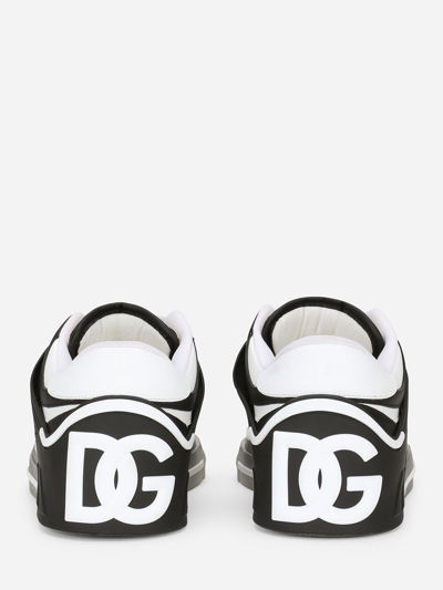 Shop Dolce & Gabbana Custom 2.zero Sneakers In Black/white