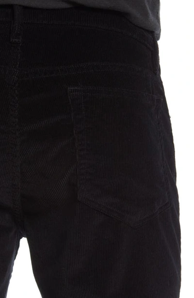 Shop Frame L'homme Skinny Fit Corduroy Five Pocket Pants In Noir