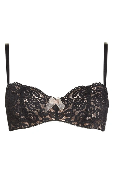 B.tempt'd By Wacoal Ciao Bella Lace Underwire Balconette Bra In Night