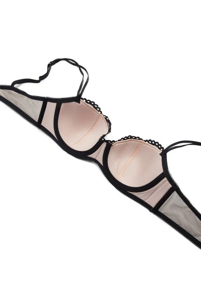B.tempt'd By Wacoal Ciao Bella Lace Underwire Balconette Bra In Night