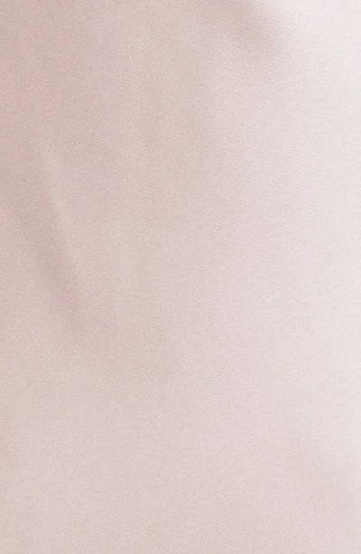 Amsale Pryce Off-the-shoulder Column Dress In Rose Quartz