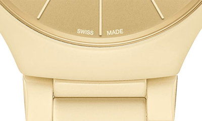 Shop Rado True Thinline Les Couleurs Le Corbusier Limited Edition Ceramic Bracelet Watch, 39mm In Nude