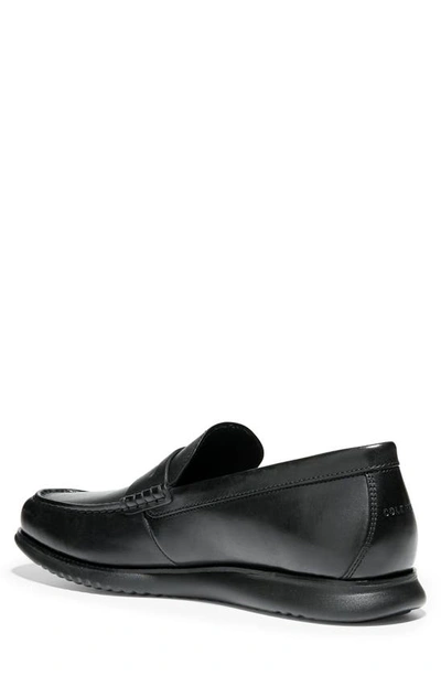 Shop Cole Haan 2.zerogrand Penny Loafer In Black/black