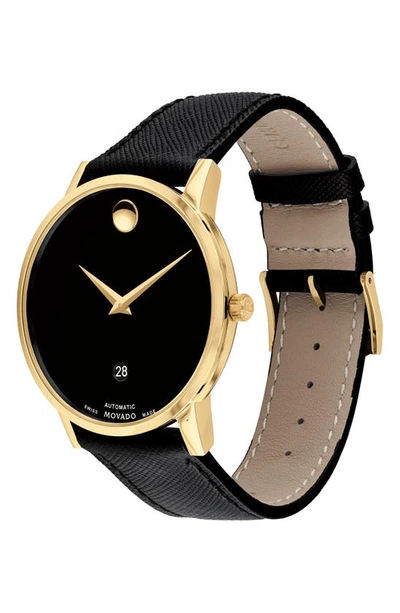 Shop Movado Museum Classic Mesh Strap Watch, 40mm In Gold
