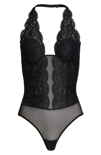 B.tempt'd By Wacoal Ciao Bella Thong Bodysuit In Night