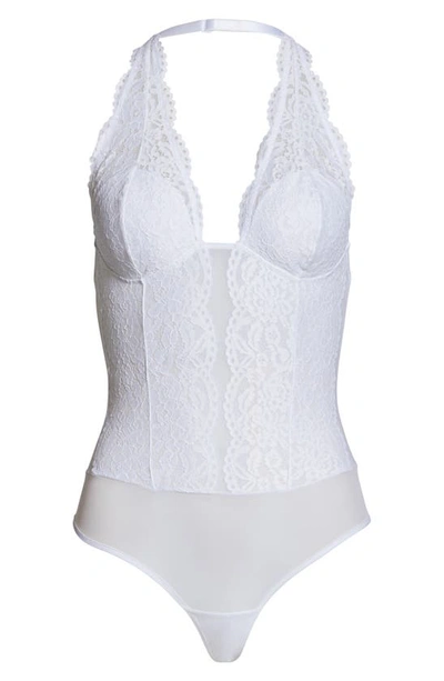 Shop B.tempt'd By Wacoal Ciao Bella Lace Bodysuit In White