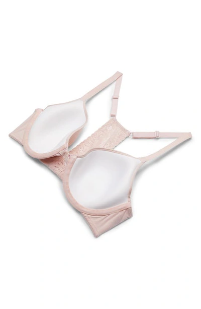 B.tempt'd By Wacoal Future Foundations Front-close Racerback Bra In Rose Smoke