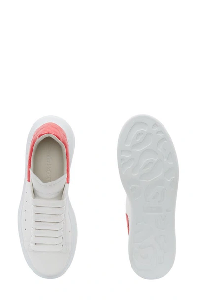 Shop Alexander Mcqueen Platform Sneaker In White/ Coral