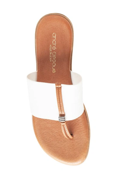 Shop Andre Assous Nice Featherweights™ Slide Sandal In White