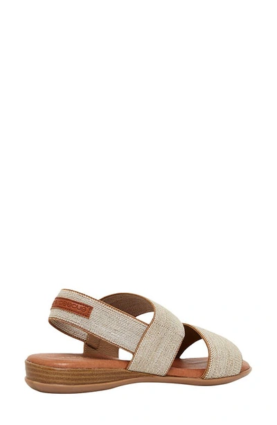 Shop Andre Assous Nigella Sandal In Beige Linen