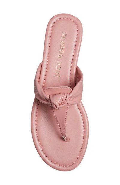 Jack Rogers Abigail Metallic Knot Flip Flop Sandals In Rose