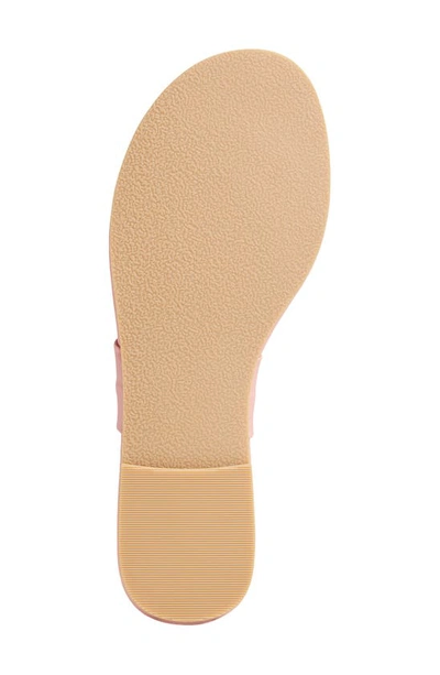 Jack Rogers Abigail Metallic Knot Flip Flop Sandals In Rose