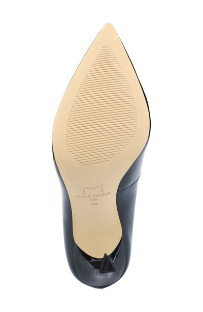 Shop Marc Fisher Ltd Sassie Pointed Toe Pump In Black Patent Leather