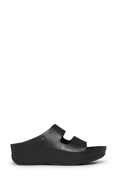Shop Fitflop Shuv Slide Sandal In All Black