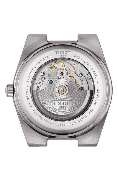 Shop Tissot Prx Powermatic 80 Bracelet Watch, 40mm In Blue