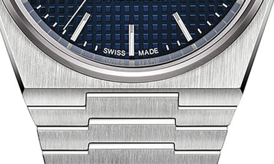 Shop Tissot Prx Powermatic 80 Bracelet Watch, 40mm In Blue