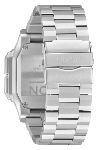 Shop Nixon Regulus Digital Bracelet Watch, 46mm In Silver/ Black/ Silver