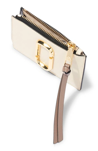 Marc Jacobs The Snapshot Top Zip Multi-wallet In New Cloud White Multi