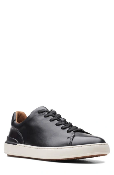 Shop Clarks Court Lite Sneaker In Black Leather