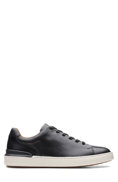 Shop Clarks Court Lite Sneaker In Black Leather