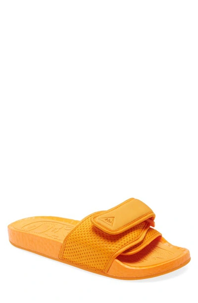 Shop Adidas Originals Y-3 Adidas X Pharrell Williams Boost Sport Slide Sandal In Bright Orange