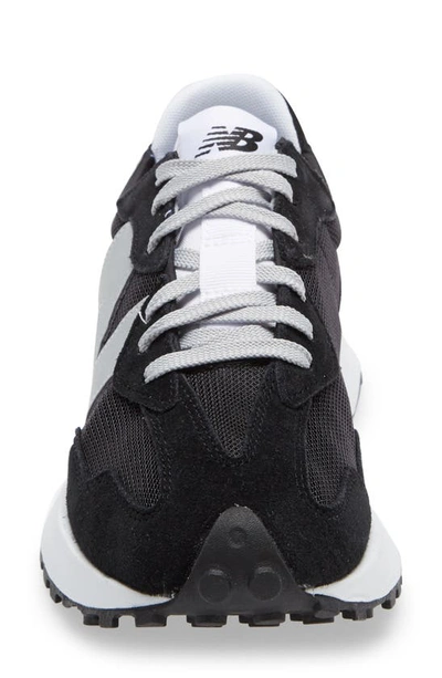 Shop New Balance 327 Sneaker In Black/ White
