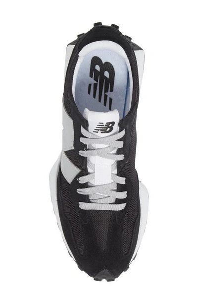 Shop New Balance 327 Sneaker In Black/ White