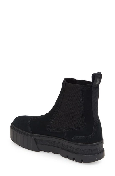 Shop Puma Mayze Infuse Platform Chelsea Boot In  Black