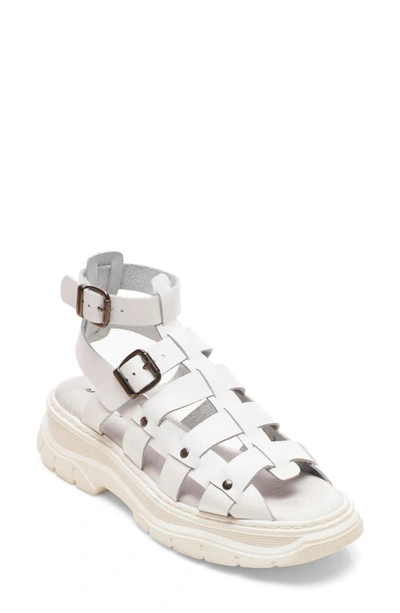 Buy Free People Gia Fisherman Gladiator Sandal - White Leather At 44% Off