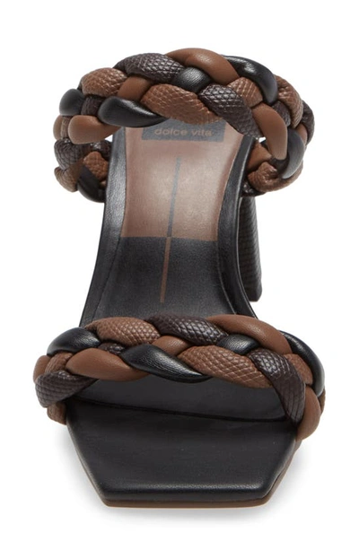 Shop Dolce Vita Paily Slide Sandal In Black/ Espresso Stella