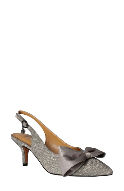 Shop J. Reneé J.renée Devika Slingback Pointed Toe Pump In Pewter