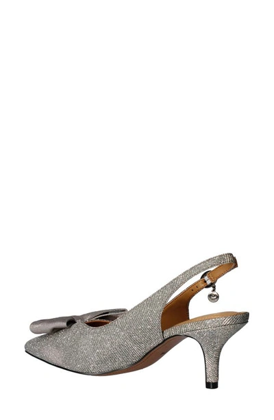 Shop J. Reneé J.renée Devika Slingback Pointed Toe Pump In Pewter