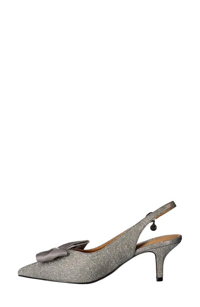 Shop J. Reneé J.renée Devika Slingback Pointed Toe Pump In Pewter