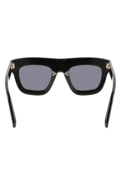 Shop Victoria Beckham 51mm Sculptural Square Sunglasses In Black