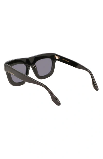 Shop Victoria Beckham 51mm Sculptural Square Sunglasses In Black