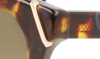 Victoria Beckham Guilloché 57mm Gradient Cat Eye Sunglasses In Havana Blue