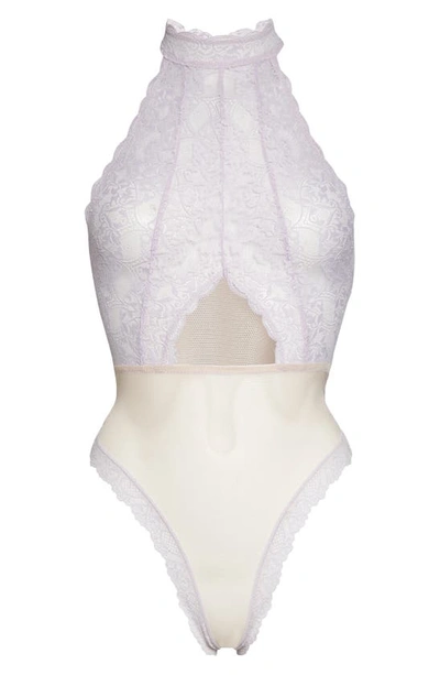 Shop Honeydew Intimates Nicollette Lace & Mesh Bodysuit In Illusion