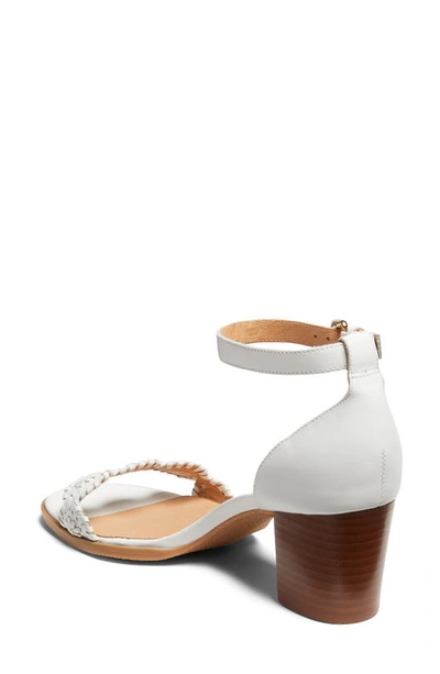 Shop Jack Rogers Lauren Ankle Strap Sandal In White/ White