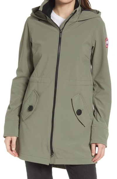 Shop Canada Goose Avery Water Resistant Hooded Softshell Jacket In Sagebrush-armoise