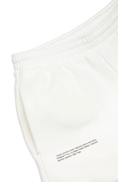 Shop Pangaia 365 Pprmint™ Unisex Organic Cotton Sweat Shorts In Off-white